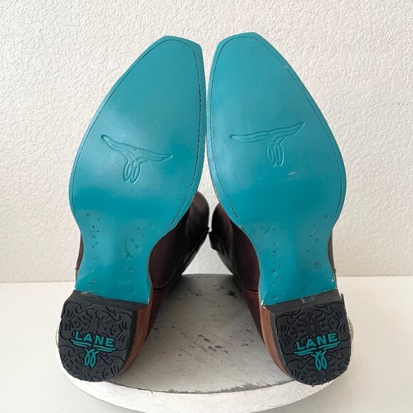 Brown Heeled Boots for Women - Picture 8 of 11